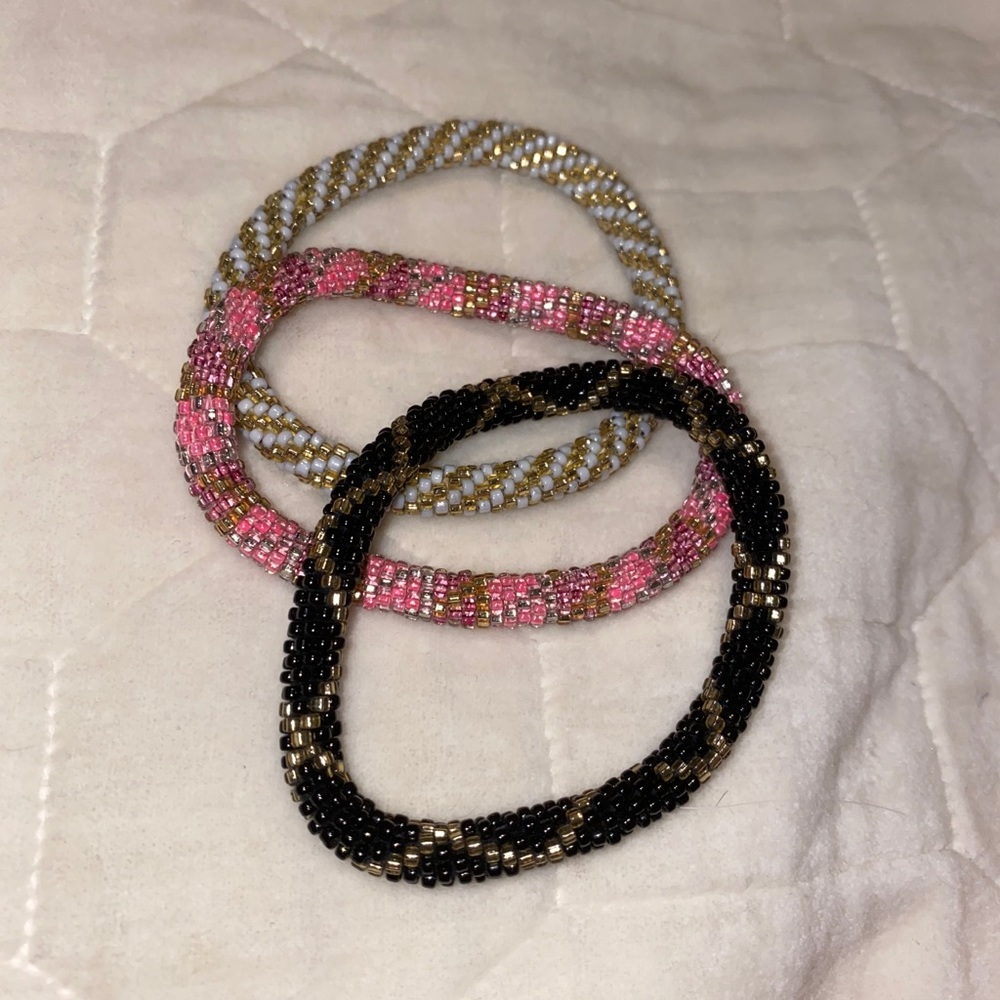 Glass Hand Beaded Bracelets